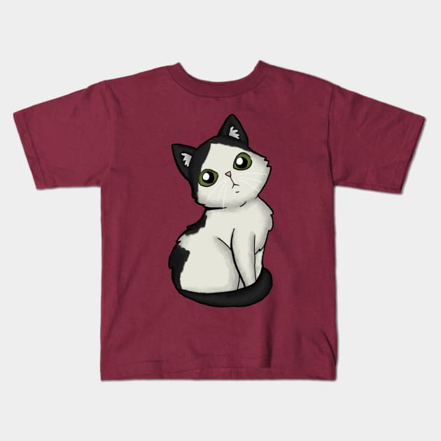 Stray Kitties Oreo02 Kids T-Shirt by zacksmithart